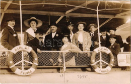 ** T1/T2 S.M. Dampfer ALMÁDI, Hajókirándulás (később Az Osztrák-magyar Haditengerészet Kommunikációs Hajója) / Boat Trip - Non Classificati