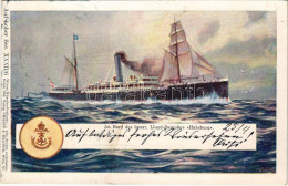 * T2/T3 1899 (Vorläufer) An Bord Des österr. Lloyd-Dampfers SS HABSBURG (later K.u.k. Kriegsmarine). Auf Hoher See XXXII - Non Classificati