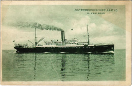 ** T2/T3 Österreichischer Lloyd S.M. Dampfer KARLSBAD (later K.u.k. Kriegsmarine) (crease) - Non Classés