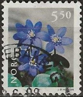 NORWAY 1997 Flowers - 5k.50 - Hepatica FU - Used Stamps