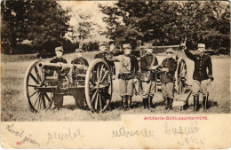 * T3 1907 K.u.K. Artillerie-Schiessenunterricht / Osztrák-magyar Tüzérségi Gyakorlat / Austro-Hungarian Military, Artill - Zonder Classificatie