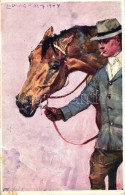 ** T2/T3 Smoking Man With Horse, B.K.W.I. 566-2. S: Ludwig Koch - Unclassified