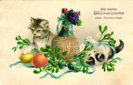 * T2/T3 Name Day, Cats, Special S.B. 7601. Litho (EK) - Non Classés