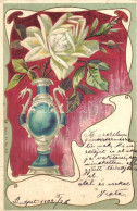 T2 Flower In Vase, Serie 44. No. 917. Art Nouveau, Litho - Ohne Zuordnung