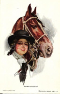 ** T1/T2 Thoroughbreds / Lady With Horse, Reinthal & Newman No. 304 S: Harrison Fisher - Unclassified