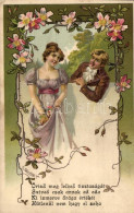 ** T2/T3 Romantic Couple, Floral, Litho S: E. Döcker (fl) - Sin Clasificación