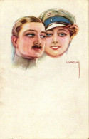 * T2/T3 Italian Art Postcard, Officer Couple, P.F.B. No. 3964/5. S: Usabal (EK) - Sin Clasificación