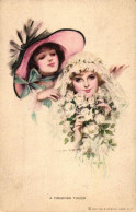 T2/T3 A Finishing Touch / Ladies, Reinthal & NewmanWater Color Series No. 368. S: F. Earl Christy - Non Classés