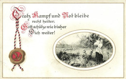 T3 Trotz Kampf Und Not Bleibe / German Patriotic Propaganda, Litho (Rb) - Non Classés