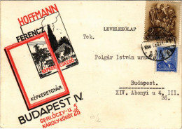 T2/T3 1938 Hoffmann Ferenc Képkereskedő és Képkeretgyár Reklámja. Budapest, Gerlóczy U. 5. (EK) - Unclassified