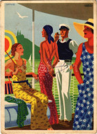 T3 1937 Sporthoz Csak Indanthren! Textilfesték Reklámlap Cserkészekkel, Mosás és Időjárásálló Viselet / Indanthren Texti - Unclassified