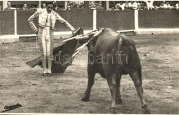 ** T1 Showing The Cloth To The Running Bull, Bullfight, Chapresto Fotografica - Zonder Classificatie