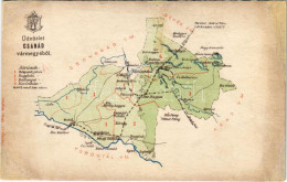 * T4 Csanád Vármegye Térképe / Map Of Csanád County (r) - Unclassified