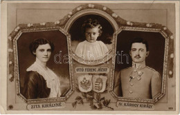 ** T2/T3 IV. Károly Király, Zita Királyné és Ottó Ferenc József (fl) - Unclassified