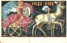 ** T2/T3 1821-1911 Luitpold, Prince Regent Of Bavaria, Obituary Card, 5Pf. Ga. S: Ivi Diez (EK) - Ohne Zuordnung