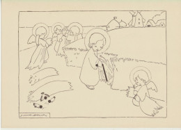 ART               - DESSINS DE JEANNE  HEBBELYNCK     ARTISTE BELGE (  1891-1959) - Art Religieux