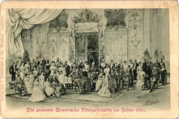 ** T2/T3 Die Gesamte Bayerische Königsfamilie Im Jahre 1901 / The Entire Bavarian Royal Family In 1901 (EK) - Unclassified