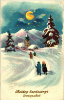 T2/T3 Christmas, Church, Litho (EK) - Ohne Zuordnung