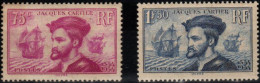 FRANCE - YT N° 296 + 297 "JACQUES CARTIER".Neuf** LUXE". SEULE PROPOSITION Sur Le Site. A Saisir. - Unused Stamps