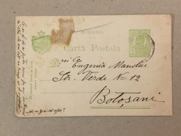 Romania Postal Stationery Entier Postal Ganzsache - Botosani Posta Militara / Cenzura Militara Censorship Zensur - Cartas & Documentos