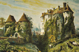 27 - Harcourt - Château Féodal  -  Lithographie De Benoist - Harcourt
