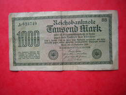 ALLEMAGNE 1 BILLET DE 1000  MARK  1923?? - 1000 Mark