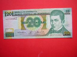 1 BILLET  BANCO CENTRAL DE HONDURAS 20 VEINTE LEMPIRA   30 DE AGOSTO DE 2001 - Honduras