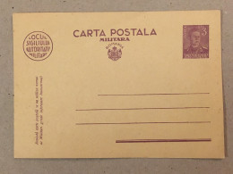 Romania Postal Stationery Entier Postal Ganzsache Mihai Carte Postala Militara Military Postcard Carte Postale Militaire - Lettres & Documents