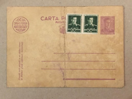 Romania Postal Stationery Entier Postal Ganzsache Mihai Carte Postala Militara Military Postcard Carte Postale Militaire - Covers & Documents