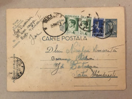 Romania Postal Stationery Entier Postal Ganzsache Bucecea Botosani - Cartas & Documentos