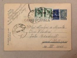 Romania Postal Stationery Entier Postal Ganzsache Bucecea Botosani - Lettres & Documents
