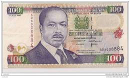 100 SHILINGI 1996 - N° AD 8038884 - Kenya - (Superbe, Non Circulé) - - Kenya