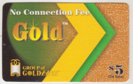 CANADA - Gold , Gold Line, Prepaid Card $5, Used - Kanada