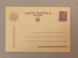 Romania Postal Stationery Entier Postal Ganzsache Military Postcard Carte Postale Militaire King Michael Mihai I - Cartas & Documentos