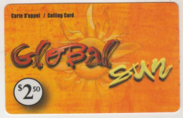 CANADA - Global Sun, Prepaid Card $2.50, Used - Kanada