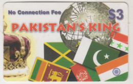 CANADA - PAKISTAN΄S KING, Prepaid Card $3, Used - Kanada