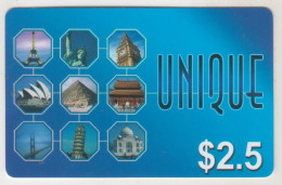 CANADA - UNIQUE, Prepaid Card $2.50, Used - Kanada