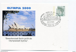 A22263)Olympia 2000: Bundesrepublik Olympia-GA - Sommer 2000: Sydney