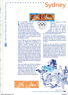 A22286)Olympia 2000: Frankreich 3481 - 3482 Paar Sonderblatt - Sommer 2000: Sydney