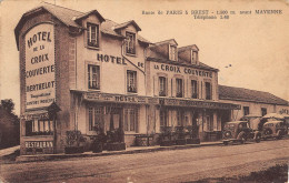 CPA 53 HOTEL DE LA CROIX COUVERTE / ROUTE DE PARIS A BREST AVANT MAYENNE - Autres & Non Classés