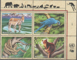 Espèces Menacées- Endangered Animals 1999  XXX - Blocks & Kleinbögen