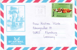 CAMBODIA 2010 AIRMAIL LETTER SENT TO FLENSBURG - Cambodge