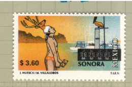 Mexico 1999, Bird, Birds, Pelican, $3.60, MNH** (Split From Set Of 21v) - Pelikanen
