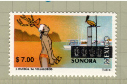 Mexico 1999, Bird, Birds, Pelican, $7.00, MNH** (Split From Set Of 21v) - Pelícanos