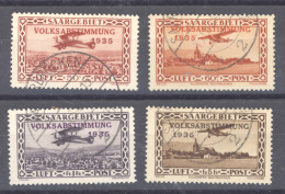 Sarre  -  Avion  :  Yv  5-8  (o) - Airmail