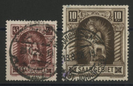 SARRE N° 101 + 102 (MI 102 + 103) Oblitérés Cote 42 € - Used Stamps