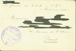 Guerre 14 Cachet 1er Groupe De Travailleurs Auxiliaires Kabyles 3e Compagnie à Formerie Oise - Guerra De 1914-18