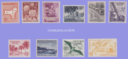 CHRISTMAS ISLAND 1963  VARIOUS VIEWS  DEFINITIVE STAMPS  SG 11-20  U.M. - Christmas Island