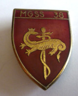 INSIGNE MGSS 38 Etablissement Central De Ravitaillement Sanitaire VITRY - DRAGO PARIS G 2433 - Medizinische Dienste