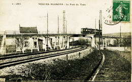 14294 - Me Et Moselle - NEUVES MAISONS  :  LE PONT DU TRAM    Circulée En 1924 - Neuves Maisons